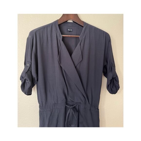 Madewell Novelist Drawstring Jumpsuit Navy Blue Size Small - Picture 10 of 12